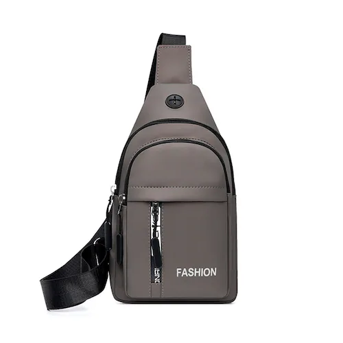 メンズ イヤホンホール付き 軽量ボディバッグ ワンショルダー 斜めがけ ショルダーバッグ コンパクトボディバッグ カジュアル ボディバッグ 通勤バッグ メンズバッグ Aタイプ ブラック【代引き不可】_5