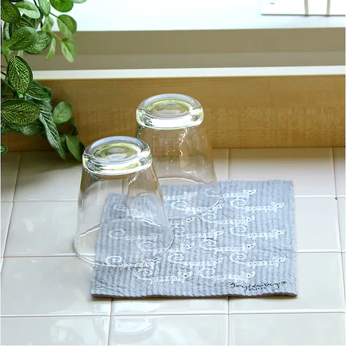 北欧 スポンジワイプ 通販 ふきん 布巾 台拭き 台ふきん キッチンクロス 油汚れ ディッシュクロス 水切りマット 吸水マット キッチンタオル タオル ギフト 森のふきん イーオクト 速乾 吸水 ギフ_4