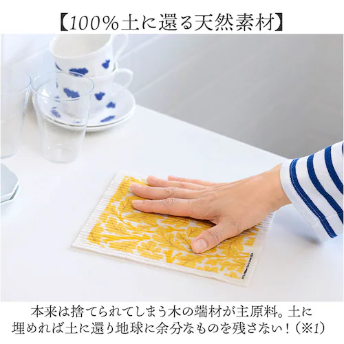 北欧 スポンジワイプ 通販 ふきん 布巾 台拭き 台ふきん キッチンクロス 油汚れ ディッシュクロス 水切りマット 吸水マット キッチンタオル タオル ギフト 森のふきん イーオクト 速乾 吸水 ギフ_6