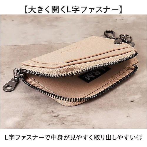 L.R.M キーケース CMK-1137 通販 小銭入れ キーカバー キーホルダー 小物入れ ポーチ コインケース ミニポーチ ミニ財布 メンズ レディース おしゃれ かわいい カラビナ付きポーチ コ_3