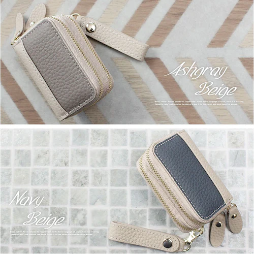 ブランポム スマートキーケース 通販 Blanc Pomme 鍵入れ キーケース スマートキーカバー 鍵ケース レザーキーケース フリーポケット キーポーチ 革 レザー コンパクト レディース 便利 _10