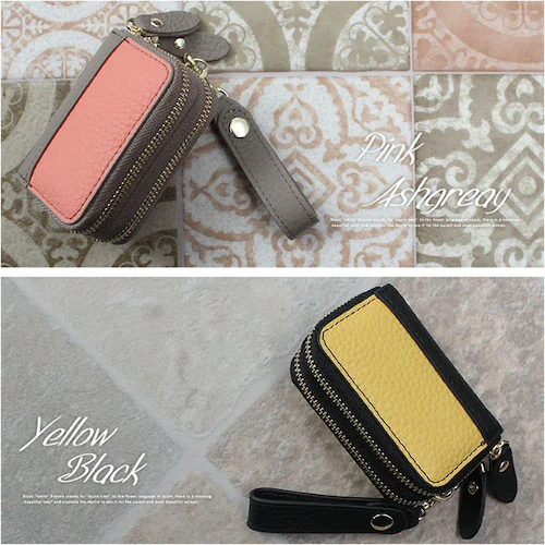 ブランポム スマートキーケース 通販 Blanc Pomme 鍵入れ キーケース スマートキーカバー 鍵ケース レザーキーケース フリーポケット キーポーチ 革 レザー コンパクト レディース 便利 _11