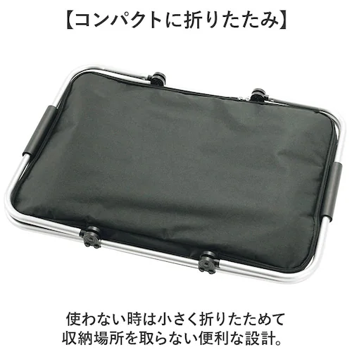 保冷バッグ 大容量 通販 クーラーバッグ カゴ用 折りたたみ 保冷 アウトドア キャンプ ソフトクーラーボックス エコバッグ バスケット おしゃれ 大きめ ショッピングバッグ 買い物バッグ 運動会 コ_5