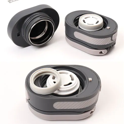 Kakusee カクセー ボトル 水筒 380ml 通販 オブロングボトル 折りたたみ 折り畳み ハンドル 真空二重 楕円形 オブロング 手持ち 保温 保冷 保温保冷 運びやすい コンパクト ポケット_15