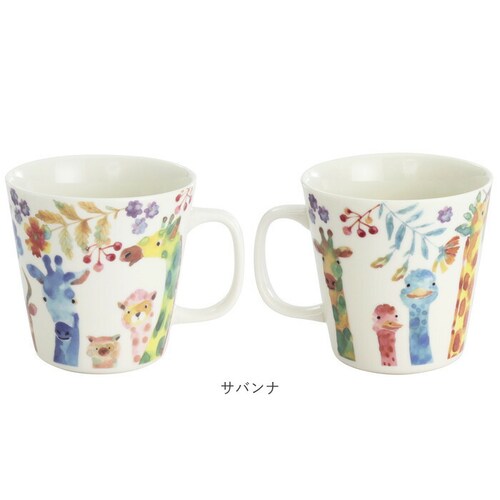 セラミック藍 マグカップ 通販 日本製 マグ カップ ふぁんFUN 湯呑み コップ 美濃焼 食器 動物 アニマル 電子レンジ対応 食洗機対応 ギフト 贈り物 キッチン用品 大人 可愛い かわいい おし_14