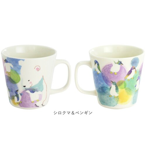セラミック藍 マグカップ 通販 日本製 マグ カップ ふぁんFUN 湯呑み コップ 美濃焼 食器 動物 アニマル 電子レンジ対応 食洗機対応 ギフト 贈り物 キッチン用品 大人 可愛い かわいい おし_15