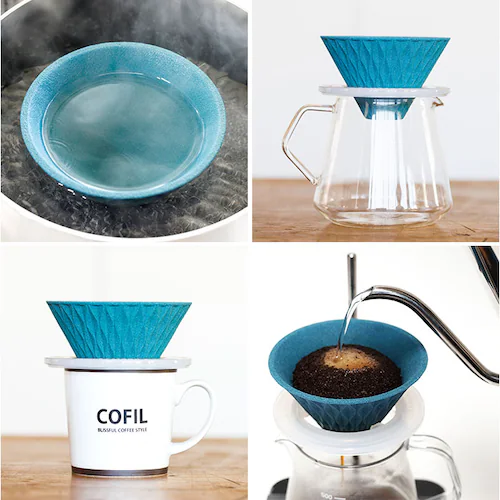 COFIL コフィル セラミックフィルター 通販 コーヒーフィルター フィルター コーヒードリッパー セラミックコーヒーフィルター エコフィルター コーヒー セラミック ドリップ ペーパーレス 円錐 _16