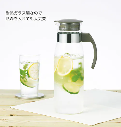 �O���[ �①�Ƀ|�b�g 1400ml �n���I HARIO �ʔ� �s�b�`���[ �L�� �􂢂₷�� �␅�|�b�g �I�t�z���C�g �O���[ �ϔM�K���X �����|�b�g �X���� �ג� �M���Ή� �����t�� ������t�� �V_5
