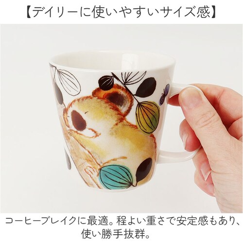 セラミック藍 マグカップ 通販 日本製 マグ カップ もふもふランド 湯呑み コップ 美濃焼 食器 動物 アニマル 電子レンジ対応 食洗機対応 ギフト 贈り物 キッチン用品 大人 可愛い かわいい お_3