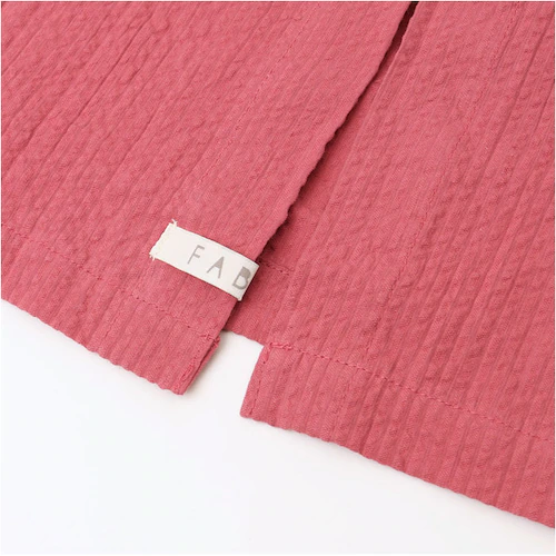 FABORI ファボリ かっぽう着 半袖 通販 割烹着 割ぽう着 半袖割烹着 エプロン エプロンドレス カッポウギ ワンピース ポケット 大きい ゆったり 体型カバー 綿100% コットン 保育士 サ_9