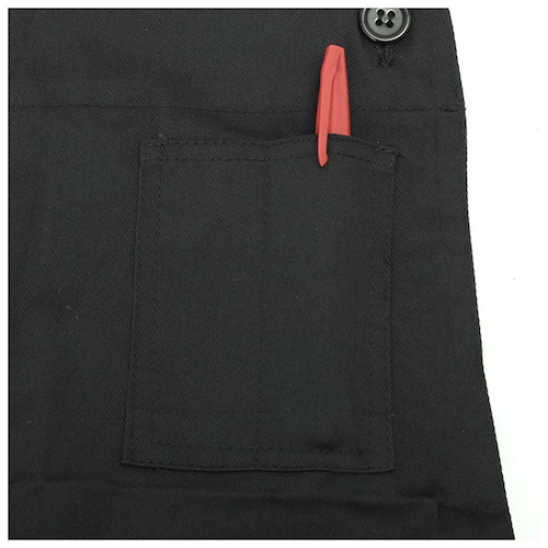 エプロン おしゃれ 通販 エプロン ナチュラル レディース ポケット たくさん h型 ワンピース ブラック ネイビー レッド ベージュ グリーン 保育士 カフェ 文化祭 イベント 無地 お尻隠れる シ_4