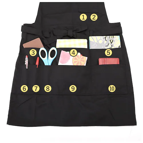 エプロン おしゃれ 通販 エプロン ナチュラル レディース ポケット たくさん h型 ワンピース ブラック ネイビー レッド ベージュ グリーン 保育士 カフェ 文化祭 イベント 無地 お尻隠れる シ_5