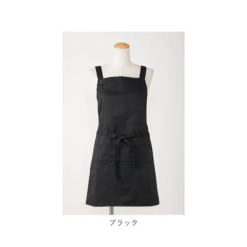 エプロン おしゃれ 通販 エプロン ナチュラル レディース ポケット たくさん h型 ワンピース ブラック ネイビー レッド ベージュ グリーン 保育士 カフェ 文化祭 イベント 無地 お尻隠れる シ_8