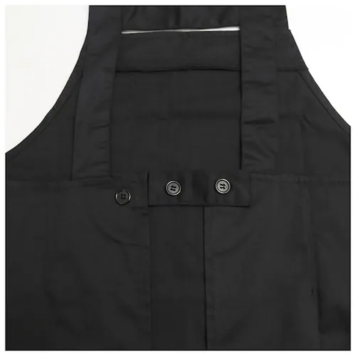 エプロン h型 通販 H型 レギュラー丈 ノーアイロン ポケット たくさん 多い 6つ かぶり T1-3 無地 薄手 洗濯 楽々 らくちん 定番エプロン ポリエステル 綿 赤 黒 かわいい おしゃれ _4