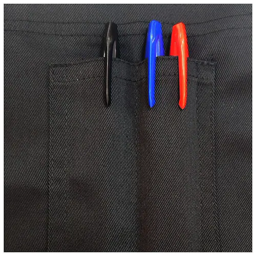 エプロン h型 通販 H型 レギュラー丈 ノーアイロン ポケット たくさん 多い 6つ かぶり T1-3 無地 薄手 洗濯 楽々 らくちん 定番エプロン ポリエステル 綿 赤 黒 かわいい おしゃれ _6