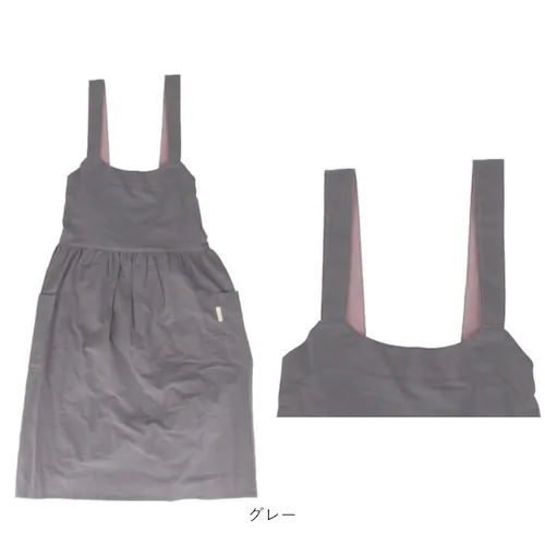 エプロン おしゃれ 通販 ワークエプロン バッククロスエプロン カフェエプロン 保育士 レディース バック クロス かぶり かぶる かぶるだけ 無地 オシャレ ポケット シンプル コットン 綿 女性用_13