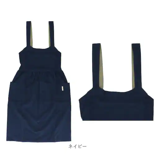 エプロン おしゃれ 通販 ワークエプロン バッククロスエプロン カフェエプロン 保育士 レディース バック クロス かぶり かぶる かぶるだけ 無地 オシャレ ポケット シンプル コットン 綿 女性用_15