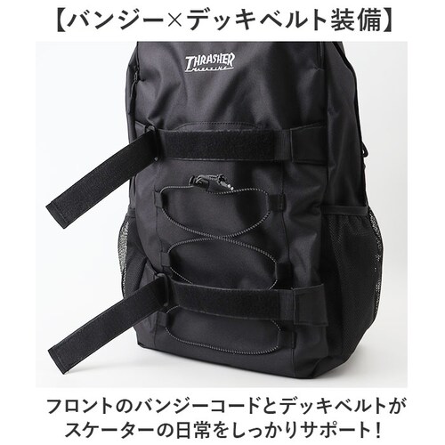 スラッシャー リュック THRASHER VJTH-0019 通販 バックパック リュックサック デイパック ブランド 通学リュック A4 通学バッグ 黒 ブラック 通学 通勤 大容量 メンズ レディ_2