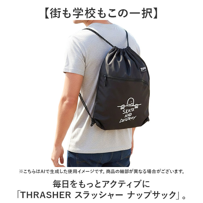 TH-W/BKxWH スラッシャー ナップサック THRASHER 通販 ナップザック