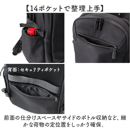 アネロ リュック anello ATB5146 通販 リュックサック バックパック デイパック レディース 大容量 大きめ A4 修学旅行 旅行 1泊 撥水 キャリーオン アウトドア PC パソコン _4