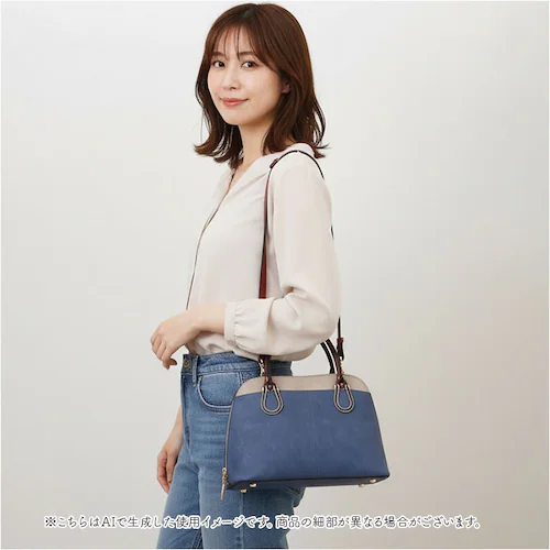 ショルダーバッグ レディース 通販 馬蹄モチーフ 2way バッグ トートバッグ ハンドバッグ 斜めがけ かばん 斜め掛け 鞄 肩掛け バック 半円型 カバン ラムモード 37881T 通勤 通学 大_2