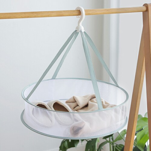 平干しネット1段 中 径48? グリーン_2