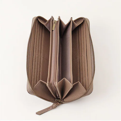 toleur 財布 トーラ ドット 通販 長財布 ながさいふ 長サイフ ロングウォレット お財布 レディース 本革 レザー 牛革 ラウンドファスナー 小銭入れあり 大容量 女性 大人 おしゃれ シンプ_9