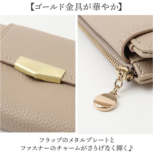 ブランポム 財布 BP-1093 通販 Blanc Pomme 本革 2つ折り 手帳型 二つ折り 折りたたみ財布 ミニ財布 コンパクト レディース 革 レザー 小銭入れ コインケース カード入れ 大人_4