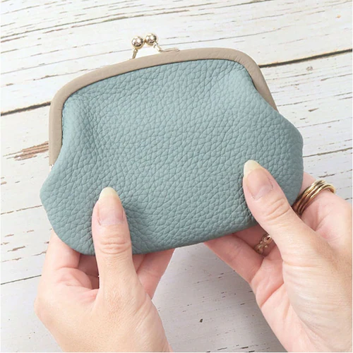 ブランポム 財布 がま口財布 通販 Blanc Pomme 本革 ミニ財布 ミニウォレット サイフ さいふ 小さい 薄い 薄型 コンパクト レディース 革 レザー 小銭入れ コインケース 大人 上品 _7