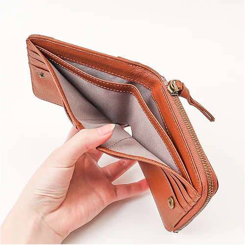 toleur 財布 トーラ 12028 通販 二つ折り財布 2つ折り財布 折財布 ミニ財布 コンパクト レディース 本革 レザー牛革 L字ファスナー 小銭入れあり 大容量 旅行 女性 大人 女子 おし_8