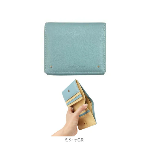 blanche coeur 財布 通販 二つ折り財布 2つ折り財布 札入れ ボックス型小銭入れ box型小銭入れ 折りたたみ財布 ミニ財布 コンパクト 軽量 軽い レディース メンズ 男性 大人 女性_14
