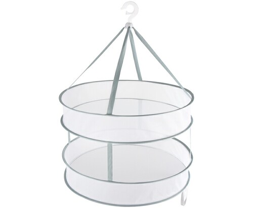 平干しネット 2段 大 径61? グリーン_1