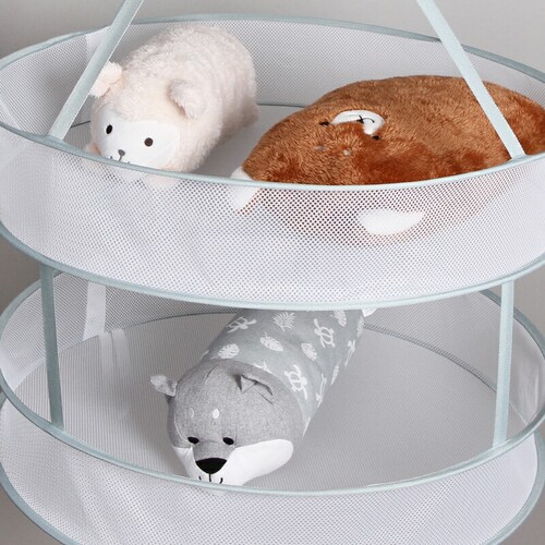 平干しネット 2段 大 径61? グリーン_6