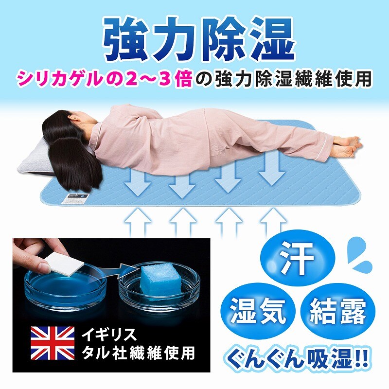 除湿で防ダニ！吸湿マット シングル用 SE1038048│アイリスオーヤマ