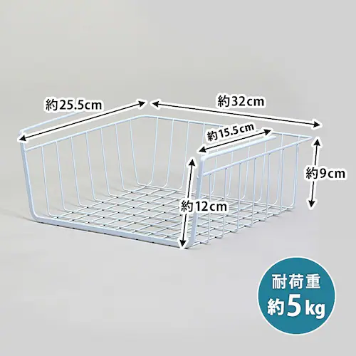 吊り下げ収納ラック M ホワイト_3