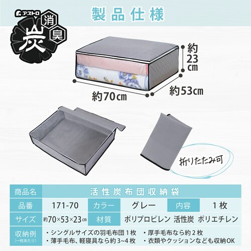 活性炭毛布整理袋 1枚_10