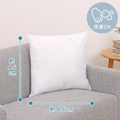 クッションカバー ボーダー ブラウン_1