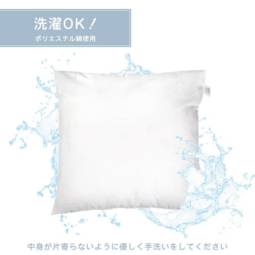 クッションカバー ボーダー ブラウン_3