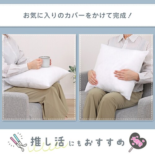 クッションカバー ボーダー ブラウン_5