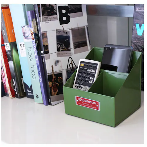 マーキュリー 工具箱 通販 雑貨 リモコンラック おしゃれ リモコン 収納 リモコンスタンド ペン立て ペンスタンド MERCURY リモートツールボックス 工具立て 卓上 整理 アメリカン 男前 文_7