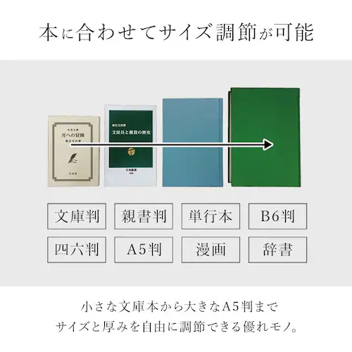 フリーサイズ ブックカバー 通販 読書カバー カバー ブック 本 サイズ調整 軽量 破れない 水に強い 耐水 セット 簡単 文庫本 マンガ 辞書 ノート かわいい_5