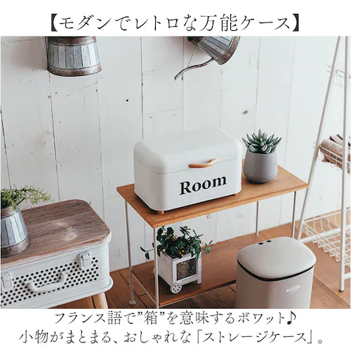 ストレージボックス ふた付き 通販 ボワット 小物入れ オシャレ 収納ケース ツールボックス 卓上収納 収納ボックス ボワットストレージケース おしゃれ インテリア 雑貨 スチール リビング キッチン_1