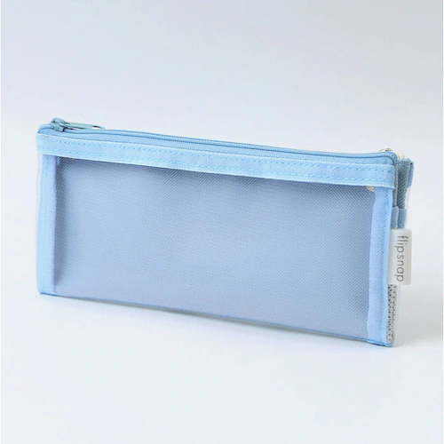 レイメイ藤井 ペンケース スリム 通販 フリップスナップペンケース 筆箱 ふでばこ 筆ばこ 筆入れ 見やすい 中身がよく見える フリップスナップ ファスナー ダブルファスナー ポケット 半透明 メッシ_8