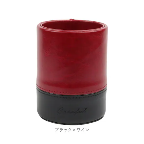 ペン立て おしゃれ 通販 Greeful グリーフル ペンスタンド 鉛筆立て メガネスタンド puレザー 合皮 革 オフィス おしゃれ 文房具 文具 ギフト 男性 父の日 雑貨_7