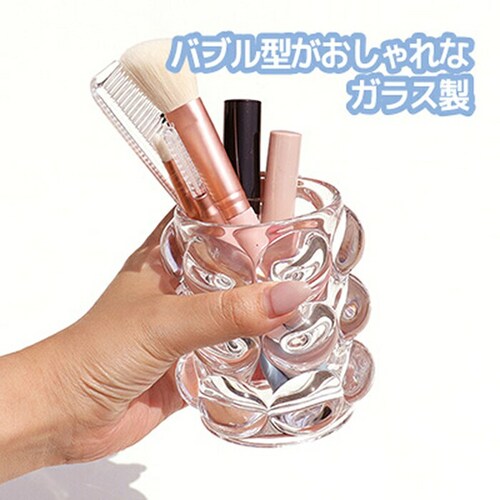 ペンスタンド ペンカップ コップ カップ 通販 鉛筆立て ペン立て ペンケース ペン差し ウイスキーグラス ワイングラス 小物入れ 入れ物 クリア 透明 ガラス製 ガラス サン宝石 サンホ モダン ギ_1