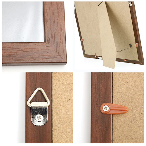 写真立て おしゃれ 通販 フォトフレーム 複数 木目 かわいい 額 額縁 2way 壁掛用 置き型 ペアフォトフレーム タテ型 ましかく 真四角 結婚祝い 七五三 ベビー 赤ちゃん 正方形 スクエア _7