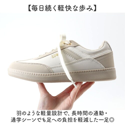 EDWIN レディーススニーカー 通販 エドウィン スニーカー シューズ レディース おしゃれ かわいい 靴 軽量 カジュアルシューズ 通勤 通学 学生 大人 レディースシューズ 歩きやすい シンプル_3