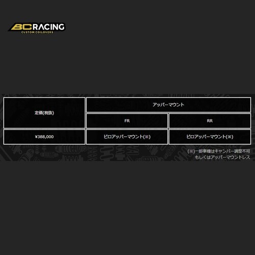 BC RACING HM Coilover Kit HM-TYPE TOYOTA/�g���^ GR86 ZN8 2022- C-185_1