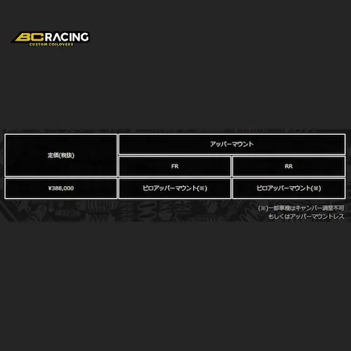 BC RACING HM Coilover Kit HM-TYPE BMW/ビーエムダブリュー M3 E46 カブリオレ 1998-2005 I-121_1