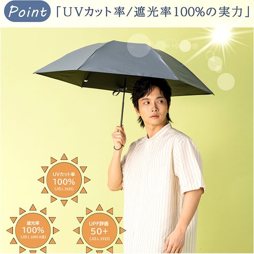 折りたたみ傘 軽量 コンパクト 通販 KIZAWA キザワ 折りたたみ 折りたたみ日傘 折り畳み傘 軽い 傘 かさ カサ uvカット 遮光 日差し 55cm 6本骨 メンズ レディース シンプル 無地_4